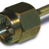 SMA plug 50 Ω, RG-405, Belden 1671A, solder connection, straight, 132101