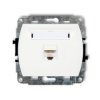 TREND Gniazdo komputerowe RJ45 kat.5e 8-stykowy biały GK-1 KARLIK