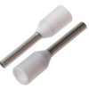 Końcówka tulejkowa izolowana 0.5mm² długość 8mm Biały średnica 1mm Izolowane JST