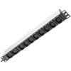 Digitus DN-95427 Server rack cabinet power strip 1U IEC C13 Aluminium Black