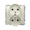 SIMON BASIC Gniazdo podwójne z uziemieniem beżowe BMGZ2M.01/12 KONTAKT SIMON