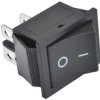 Przełącznik kołyskowy KCD4 chwilowy czarny (on)-off