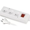 Przedłużacz Z Wyłącznikiem 3-Gniazda B/U 10A 1,5M /Omy 2X1/ Biały Ps-360Ws...