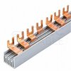 Szyna łączeniowa widełkowa MCB typ T 4-biegunowa 10mm2 63A na 56 modułów 1 m MOREK
