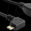 83271 USB micro-B plug 90° angle > USB-A socket OTG 50 cm