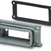 Mounting frame for D-Sub housing size 1 (DE), 9 pole, 1658079