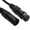 Kabel XLR 2m złącze A: 3-stykowe XLR złącze B: 3-stykowe XLR Czarny Plecionka miedziana RS PRO