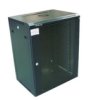 Szafa 19Cali Wisząca Zeta 15U 600X450 Ral9004 Szkło D