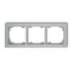 Deco Ramka Potrójna Srebrny Metalik 7Dr-3