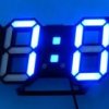 ZEGAR BUDZIK LED BLUE DATA/TEMP/ALARM