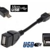 PRZEJŚCIE GNIAZDO USB A - WTYK MICRO USB OTG ADAPTER (KABEL 14CM) (ZLUSB GNA/WTMIC-OTGKAB)
