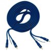 PRZEWOD 2*RCA 5M+STEROWANIE NIEBIESKI