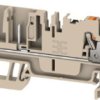 Terminal block, push-in connection, 2.5 mm², 4 pole, 24 A, 8 kV, dark beige, 2675880000