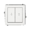 DECO Mechanizm łącznika zwierny żaluzjowego, biały mat 25DWP-8