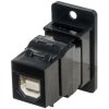 TUK Ltd KCUABBpm USB2 A f to B f ReversIble Low Profile Panel Mount Adaptor