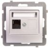 As Gniazdo Komputerowe Pojedyncze Rj45 Kat.5E Mmc Srebro Gpk-1G/K/M/18