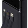 Powerbank Rivacase 20000mAh 22.5W PD 2x USB-C 1x USB-A VA2221 czarny + kabel USB-C i Lightning