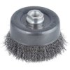 Wolfcraft 2151000 Steel Wire Pot Brush WS M14 Ø100mm 1pc Durable Steel