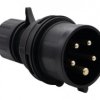 Wtyczka siłowa 16A 5p 380V-415V /FE/ IP44 czarna