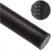 Oplot kablowy poliestrowy Flexo Pet 32mm czarny pleciony bezhalogenowy TECHFLEX