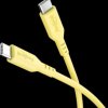 77742 Sync & charging cable, USB-C > USB-C, silicon, 1.5 m, yellow
