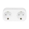 Inteligentne gniazdko podwójne sterowane WiFi TUYA białe