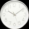 CLWA015PC30SR Wall clock, diameter: 300 mm, plastic, silver/white