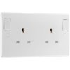 BG 822DPOB White Nexus Moulded Double Switched 13A Power Socket Double Pole