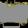 2206-8031/000-053 Distribution terminal 1x 6 mm² / 6x 1.5 mm², dark gray-yellow