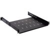 Półka regulowana do szafy RACK 19 cali 1U 350mm czarna