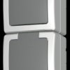 1386.5600.1 Surface-mounted wet room combination, socket/switch, horizontal