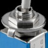 10015 Miniature toggle switch, ON - ON, 2x UM, 6 pins, blue