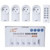 OUTLET Gniazdo sieciowe sterowane pilotem x4