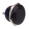 Black Off-(On) Momentary 19mm Push Button Switch SPST