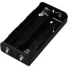 TRU COMPONENTS TC-13220500 Battery tray 4x C Solder lug 111x55x23mm Black