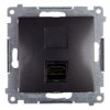 Simon 54 Gniazdo Hdmi Antracyt Dghdmi.01/48