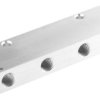 Rozdzielacz liczba wylotów 8 wylotowe G 1/4 żeńskie Aluminium anodowane wlotowe G 3/8 żeńskie liczba wylotów 1 20 barów
