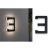Paulmann 79844 Solar House Number Light 0.20W Warm White Black