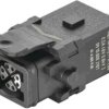 Socket contact insert, 1A, 4 pole, crimp connection, 09100083101
