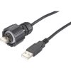 Conec 17-250031 IP67 Mini-B USB Plug to Standard USB Type A Plug