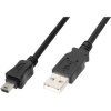 Digitus AK-300108-018-S USB 2.0 A to Mini-B Cable 1.8m with OTG Function Black