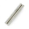 Magnes neodymowy okrągły Calamit N35/Ni 5x10mm - 10szt.