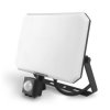 Naświetlacz LED VIDEX 50W 4750lm 5000K Zimna z Czujnikiem Ruchu i Zmierzchu Czarny z Mleczną Przesłoną Klasa F