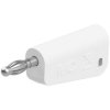 Stäubli 641038-29 LQ-4N-30 Jack plug 4 mm white stackable springed MULTI-LAM