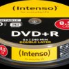 4381142 Intenso DVD+R 8.5 GB, 10 discs, double layer, print
