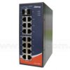 IES-1142P, Switch przemysłowy niezarządzalny, DIN, 14x 10/100 RJ-45 + 2x 100 SFP