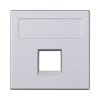 Plakietka teleinformatyczna SIMON 500 aluminium 50x50mm