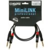 Klotz Kabel Audio 2X Jack 6,3Mm Mono (Wtyk) / 2X Jack 6,3Mm Mono (Wtyk) 3M