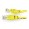 Przewód sieciowy Ethernet Patchcord UTP 5e 0,5m - żółty
