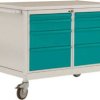 Stół warsztatowy ESD 4 z szufladkami, szer. X gł. X wys. 1135 x 590 x 805 mm Manuflex LW1004.5012